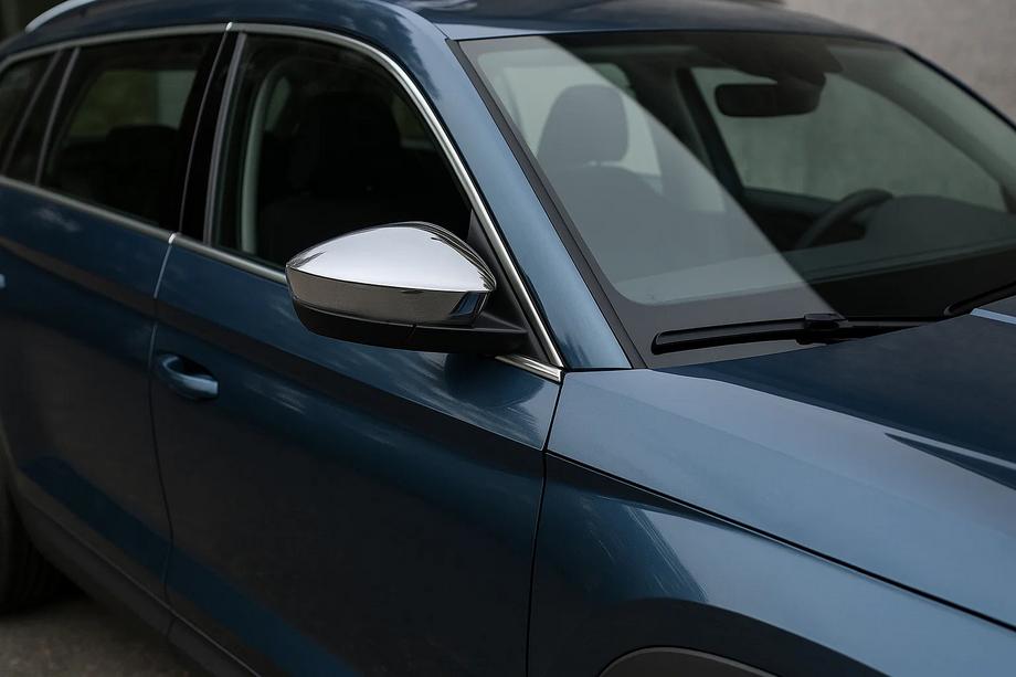 Skoda Kodiaq 2016-2023 Coperture Specchietti (2 pz, Acciaio Inox) Carmos Foto 1