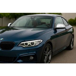 Coperture Specchietti (2 pz, Acciaio Inox) Carmos BMW 2 Series F22/F23 2014-2021 foto 3