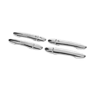 Coperture Maniglie Porta Cromate (4 pz, Acciaio Inox) foto 3