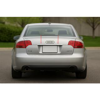 Modanatura sopra targa (Carmos acciaio inox) V-2 Audi A4 B7 2004-2008 foto 1