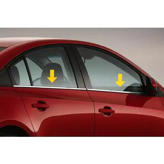 Cornici Esterne Finestrini Acciaio Inox (Sedan, 4 pz) foto 1