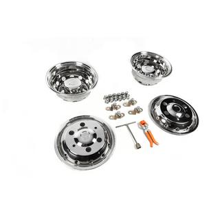 Copricerchi in acciaio inox OEM (2 anelli, 4 pz) Iveco Daily 2014- foto 3