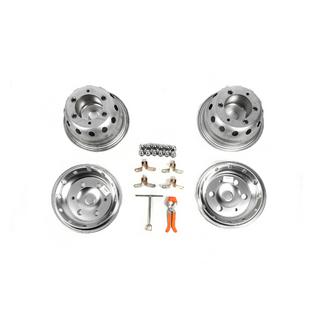 Copricerchi in acciaio inox OEM (2 anelli, 4 pz) Iveco Daily 2014- foto 4