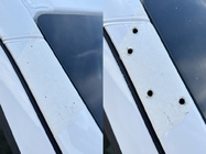 Volkswagen Crafter 2006-2016 Visiera parabrezza su telaio (Bianco, 5mm) foto 7