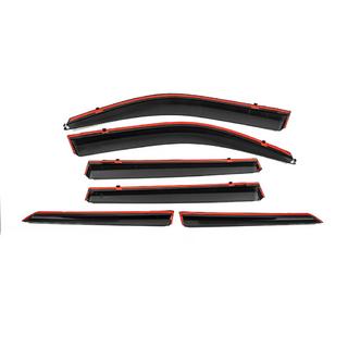 Deflettori finestrini con profilo cromato Niken Luxury (6 pz) Toyota Land Cruiser Prado 150 2009-2023 foto 4