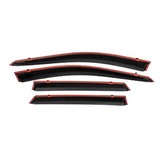 Deflettori Finestrini con Modanatura Cromata Niken Luxury (4 pz) foto 4