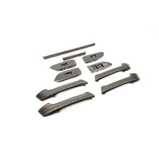 Set inserti finitura legno scuro Toyota Land Cruiser Prado 150 2009-2023 foto 3