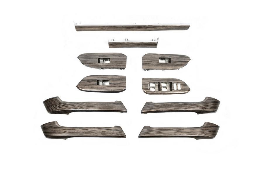 Toyota Land Cruiser Prado 150 2009-2023 Set inserti finitura legno scuro Image