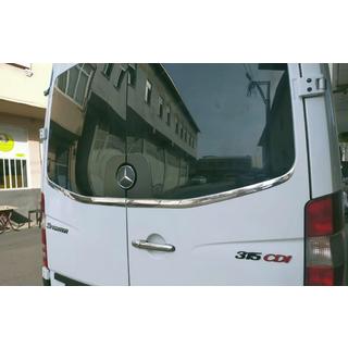 Cornice vetro posteriore Carmos (2 pz, acciaio inox) Mercedes Sprinter W906 2006–2018 foto 1
