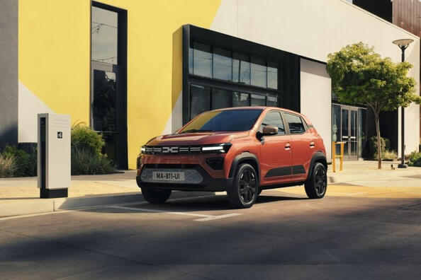 Panoramica del crossover elettrico compatto Dacia Spring