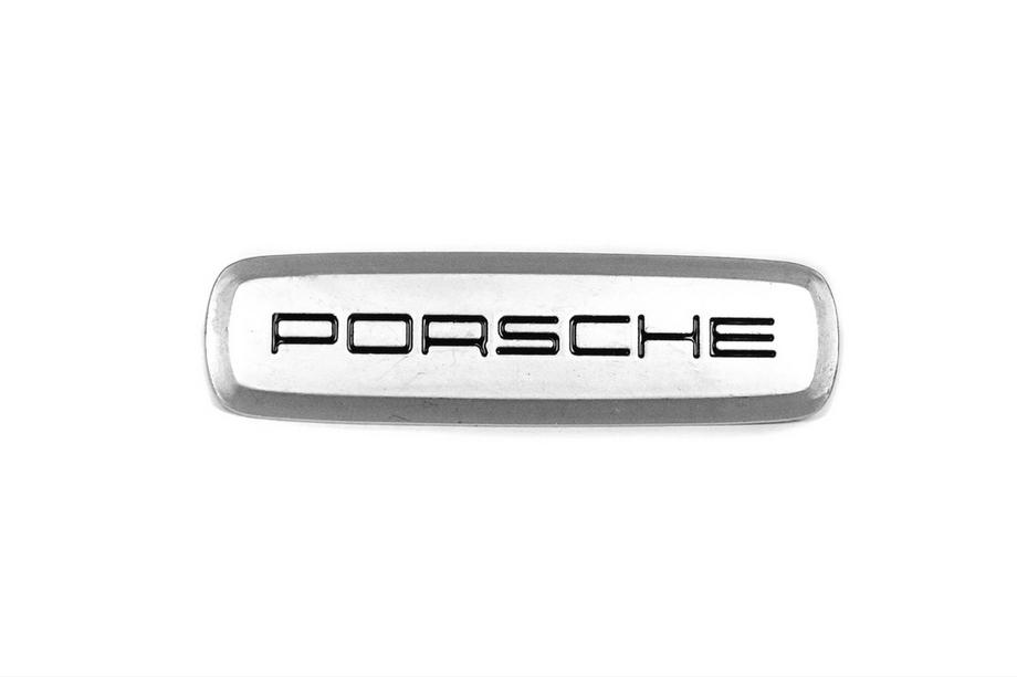 Porsche Badge in alluminio per tappetini auto (1 pz) Image