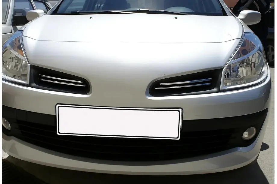 Renault Clio III 2005-2012 Coperture Griglia Cromate (4 pz, Acciaio Inox) Image
