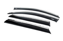 Kia Sorento II XM 2009-2014 Deflettori finestrini con profilo cromato (4 pz, Niken) foto 5