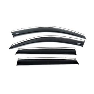 Deflettori finestrini con profilo cromato (4 pz, Niken) Kia Sorento II XM 2009-2014 foto 4