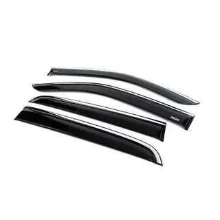 Deflettori finestrini con profilo cromato (4 pz, Niken) foto 2
