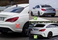 Mercedes CLA C117 2013-2019 Paraspruzzi Premium per CLA45 (4 pz) foto 2