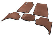 Mitsubishi L200 2015-2024 Tappetini auto in EVA (Long Base, Marrone) foto 2