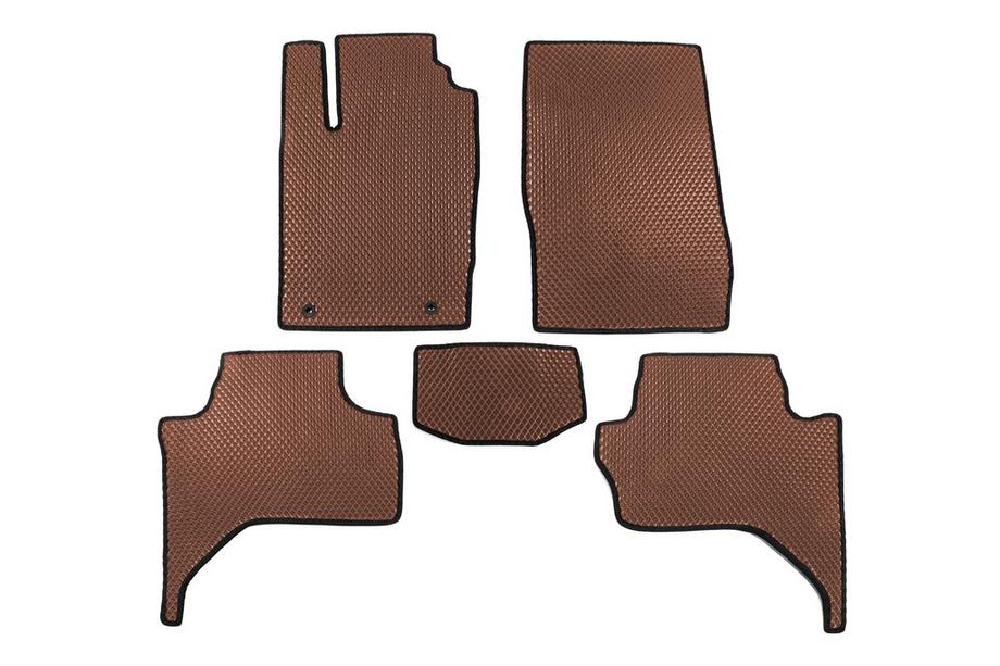 Mitsubishi L200 2015-2024 Tappetini auto in EVA (Long Base, Marrone) Image