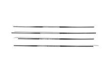 Renault Clio III 2005-2012 Cornici Esterne Finestrini Acciaio Inox (4 pz) Carmos - Acciaio Inox Turco foto 2