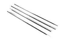 Renault Clio III 2005-2012 Cornici Esterne Finestrini Acciaio Inox (4 pz) Carmos - Acciaio Inox Turco foto 3