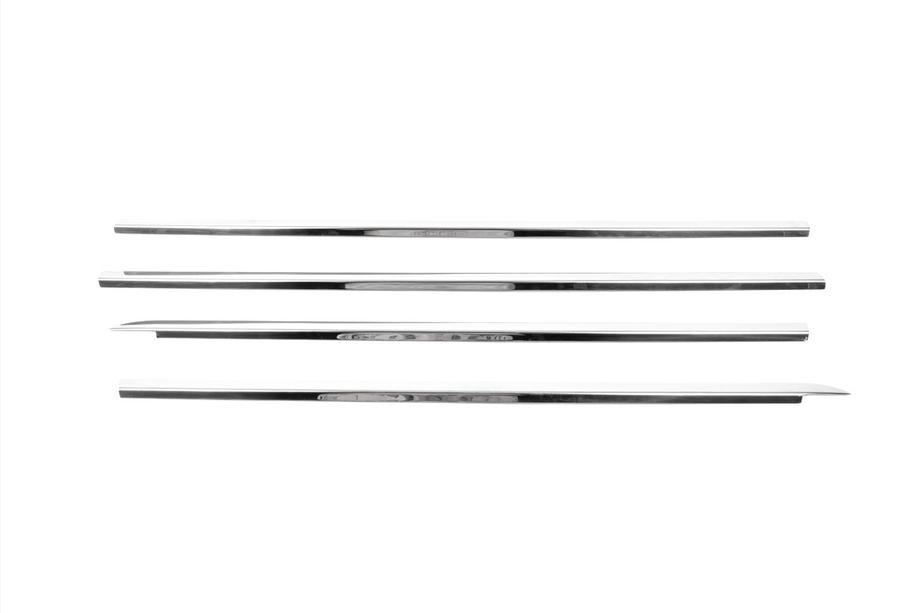 Renault Clio III 2005-2012 Cornici Esterne Finestrini Acciaio Inox (4 pz) OmsaLine - Acciaio Inox Italiano Foto 2