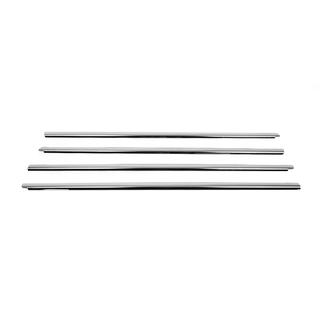 Cornici Esterne Finestrini Acciaio Inox (4 pz) Renault Symbol 2008-2013 foto 3