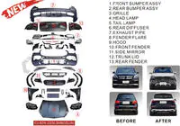 Mercedes GL/GLS class X166 2012-2019 Kit conversione facelift da X166 a GLS X167 Maybach (Type-A) foto 1