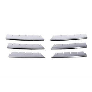Coperture Griglia Cromate (Modello 2004-2006, 6 pezzi, Acciaio Inox) Renault Megane II 2004-2009 foto 3