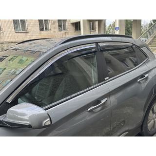 Deflettori finestrini con profilo cromato (4 pz, Niken) foto 2