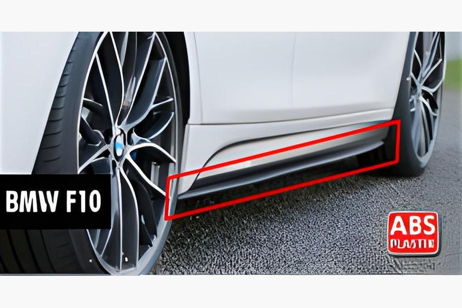 BMW 5 Series F10/F11 2010–2016 Minigonne Laterali DPT V-2 (per minigonne M-Sport/M5, Nero Lucido) Image