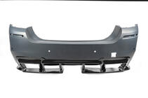 BMW 5 Series F10/F11 2010–2016 Diffusore Posteriore DPT V-1 (per M-Performance, Nero Lucido) foto 3