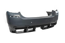 BMW 5 Series F10/F11 2010–2016 Diffusore Posteriore DPT V-1 (per M-Performance, Nero Lucido) foto 15