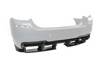 BMW 5 Series F10/F11 2010–2016 Diffusore Posteriore DPT V-1 (per M-Performance, Nero Lucido) foto 16