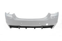 BMW 5 Series F10/F11 2010–2016 Diffusore Posteriore DPT V-2 (per M-Performance, Nero Lucido) foto 11