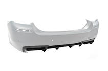 BMW 5 Series F10/F11 2010–2016 Diffusore Posteriore DPT V-2 (per M-Performance, Nero Lucido) foto 2