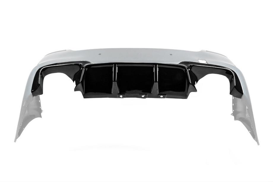 BMW 5 Series F10/F11 2010–2016 Diffusore Posteriore DPT V-2 (per M-Performance, Nero Lucido) Foto 8