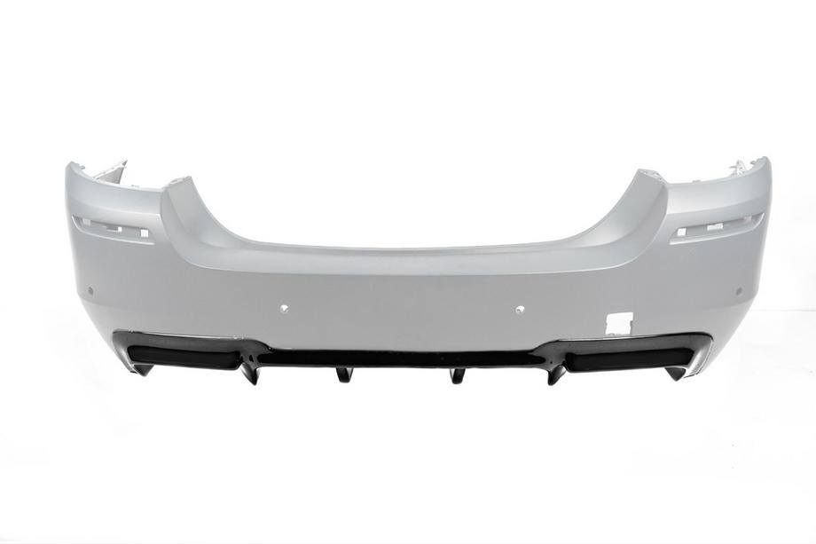 BMW 5 Series F10/F11 2010–2016 Diffusore Posteriore DPT V-2 (per M-Performance, Nero Lucido) Foto 11