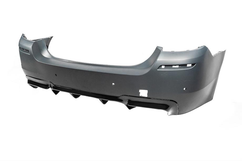 BMW 5 Series F10/F11 2010–2016 Diffusore Posteriore DPT V-2 (per M-Performance, Nero Lucido) Foto 12