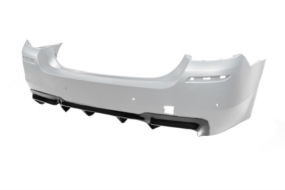 BMW 5 Series F10/F11 2010–2016 Diffusore Posteriore DPT V-2 (per M-Performance, Nero Lucido) Foto 10