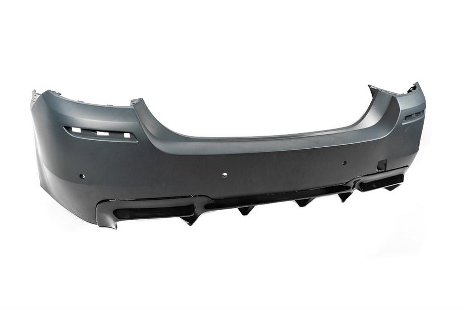 BMW 5 Series F10/F11 2010–2016 Diffusore Posteriore DPT V-2 (per M-Performance, Nero Lucido) Foto 6