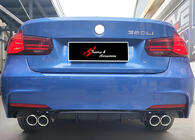 BMW 3 Series F30/F31 2012-2019 Diffusore Posteriore DPT V-2 (per M Performance, Nero Lucido) foto 1