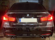 BMW 3 Series F30/F31 2012-2019 Diffusore Posteriore DPT V-3 (per M Performance, Nero Lucido) foto 3
