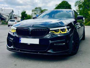BMW Serie 5 G30/G31 2017–2023 Labbro anteriore DPT Lip V1 per M-Performance 2017-2020, Nero Lucido foto 3
