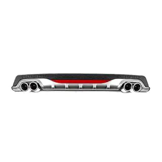 Diffusore Posteriore Universale DPT AMG Style V-2 (ABS) (Grigio+Nero Lucido) foto 1