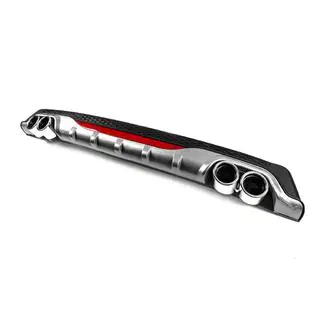 Diffusore Posteriore Universale DPT AMG Style V-2 (ABS) (Grigio+Nero Lucido) foto 2