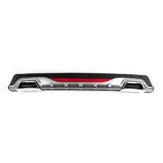 Diffusore Posteriore Universale DPT AMG Style V-4 (ABS) (Grigio+Nero Lucido) foto 1