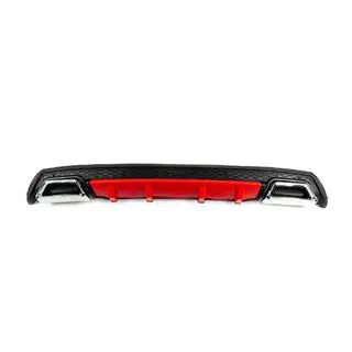 Diffusore Posteriore Universale DPT V-5 (ABS) (Rosso+Nero Lucido) foto 1