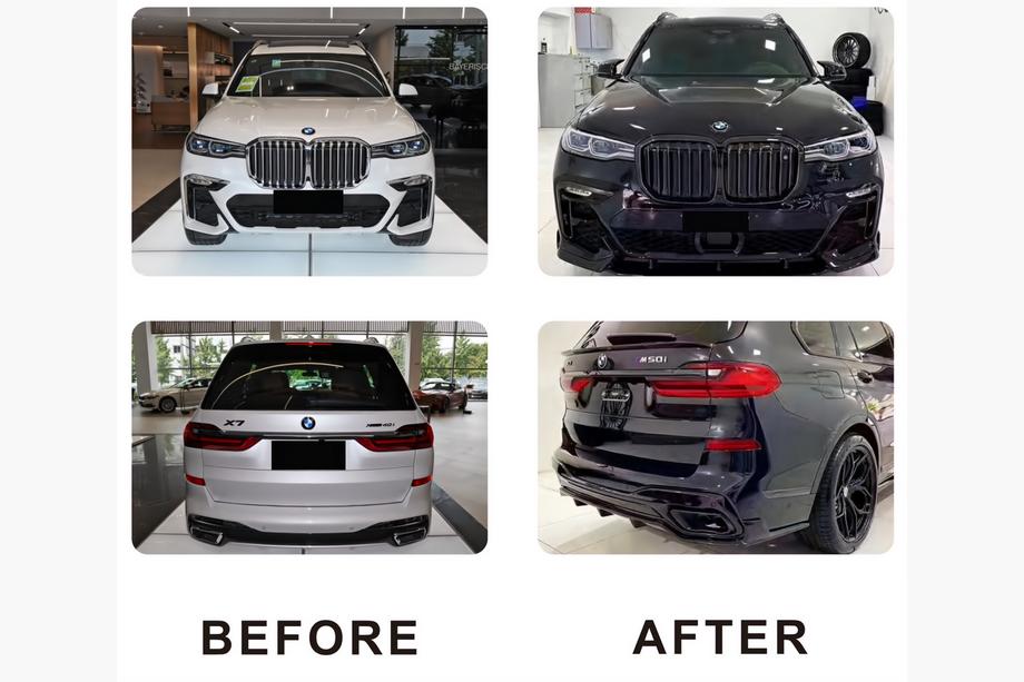 BMW X7 G07 2019- Kit carrozzeria Paradigm Black Knight V1 (per M-Sport 2018-2022) Foto 2