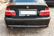 Flap universale copribumper posteriore DPT (ABS) (2pz) (Nero Lucido) foto 13