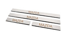 Mazda 3 2009-2013 Coprisoglia Carmos (4 pz, acciaio inox) V-3 foto 2